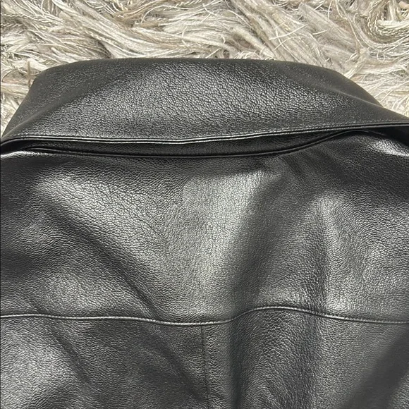 Commando Lightweight Faux Black Button Down Leather bodysuit Size Small - Picture 11 of 14